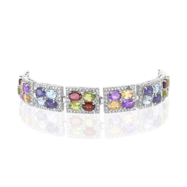 Bracelet univers multi couleurs argent Mariabella